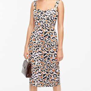 J. Crew Contrast-Stitched Sheath Dress in Stretch Faille - Size 6